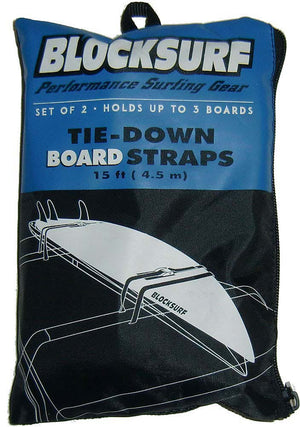 Block Surf 15ft Surfboard Tie Down Straps