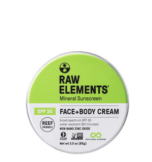 Raw Elements Face + Body Tin SPF 30 Sunscreen *Plastic Free