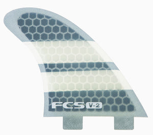 FCS V2 PC Tri/Quad Surfboard Fin Set