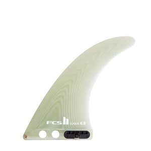 FCS II 9" Clique Performance Glass Clear Longboard Fin