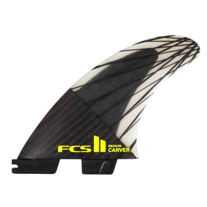 FCS II Carver PC Carbon Medium Thruster Surfboard Fins