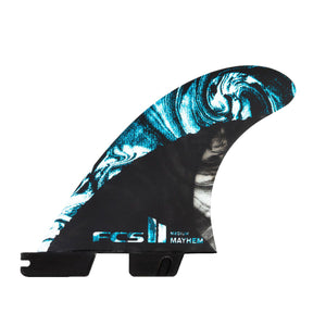 FCS II MB PC Carbon Medium Tri/Quad Surfboard Fin Set