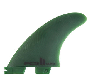 FCS II Carver Eco Neo Glass Medium Thruster Surfboard Fin Set