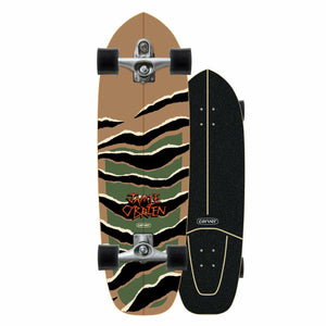 Carver J.O.B Camo Tiger C7 33.5" Surf Skate Complete