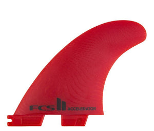 FCS II Accelerator Neo Glass Medium Thruster Surfboard Fin Set