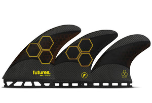 Futures AM2 Techflex Tri/Quad Surfboard Fin Set