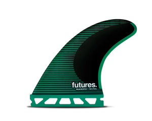Futures F6 Blackstix Thruster Surfboard Fin Set