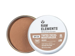 Raw Elements Tinted Bronze Face Moisturizer SPF 30 Bronze