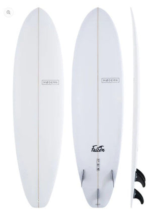 Modern 7'6 Falcon Clear Surfboard
