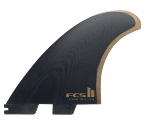 FCS II Album Twin + Trailer surfboard Fins
