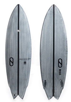 Great White Twin 5'8 IB Volc Shortboard