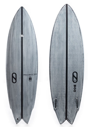 Great White Twin 5'10 IB Volcanic Shortboard