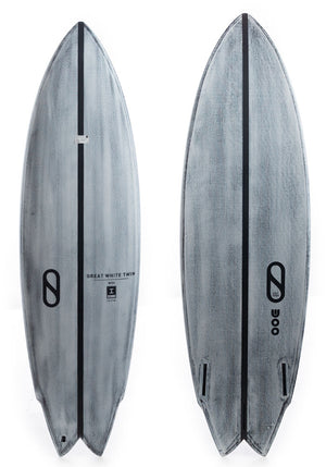 Great White Twin 6'0 IB Volcanic Shortboard
