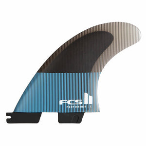 FCS II Performer Performance Core Medium Thruster Tranquil Blue Surfboard Fins
