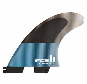 FCS II Performer Performance Core Large Quad Tranquil Blue Surfboard Fins