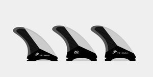 Firewire Velox Medium Thruster Single Tab Surfboard Fin Set