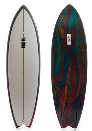 Used Guild 5'10 Fish Surf Board