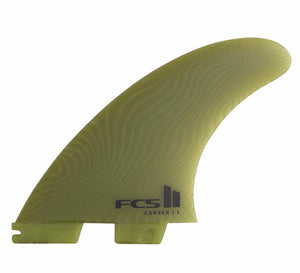 FCS II Carver Neo Glass Eco Large Eucalyptus Thruster Surfboard Fin Set