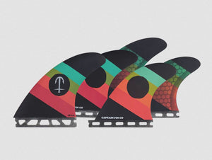 Captain Fin Co. CF Series ST 5-Fin Medium Fin Set