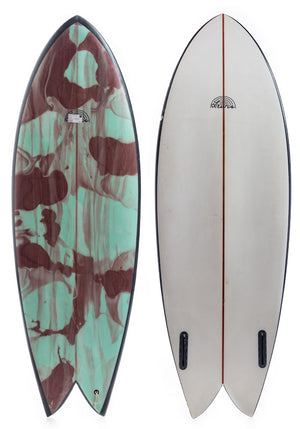 Used 5'6 Twin Fish Surfboard
