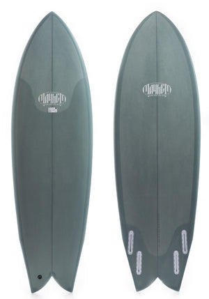 Lost 5'11 Round Nose Fish Retro Revamp23 Surfboard w/Futures Boxes
