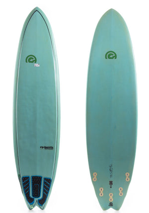 Used 7'4 Ryan Harris Midlength Surfboard