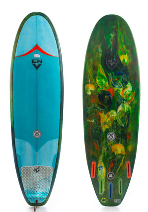 Used Earth Tech 5'10 Platter Surfboard