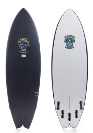 Lost 5'4 Pisces Black Sheep Fish Surfboard 5-Fin FCSII