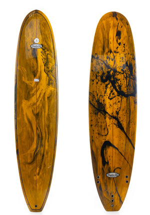 Used Rockin' Fig 7'10 Funboard Surfboard FCS Tri