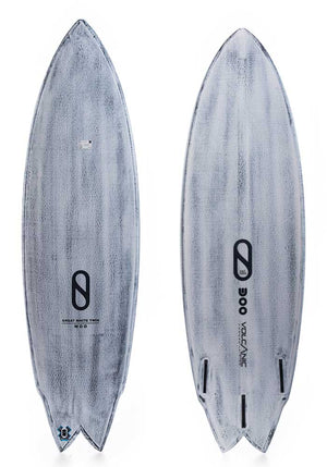 Firewire 5'8 Great White Twin Volcanic Shortboard Surfboard