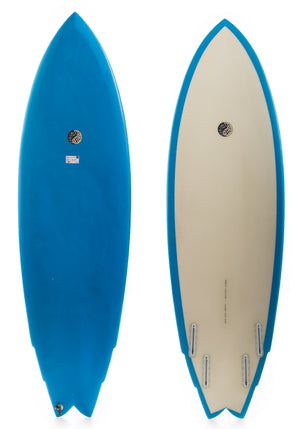 Used Keegan Gibbs 5'10 Fish Futures Quad Surfboard