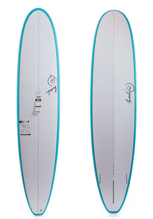 Torq 8'6 Long Teal Rails Longboard