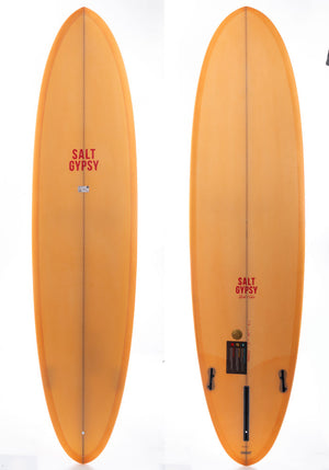Salt Gypsy 7'4 Mid Tide Peach Fuzz Surfboard