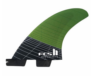 FCS II Matt Biolos Thruster Small Surfboard Fin Set