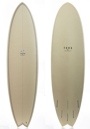 Used Torq 6'10 Fish Cream Pattern Surfboard