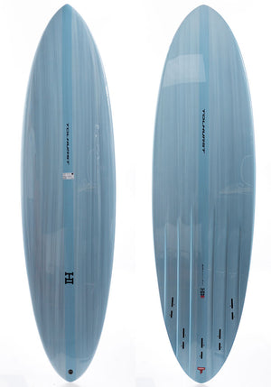 Harley Ingleby 6'4 Mid 6 Mini Light Blue (Red) Mid-Length Surfboard