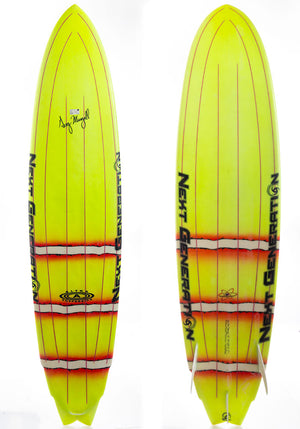 Used 8'0 Greg Mungall Cave Twin Fish Surfboard