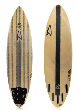 Used 6'2 Roberts Black Cobra Shortboard
