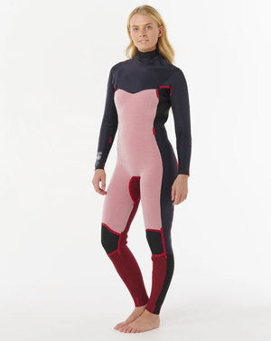 Rip Curl Women's Dawn Patrol 3/2mm Chest Zip Surfing Wetsuit