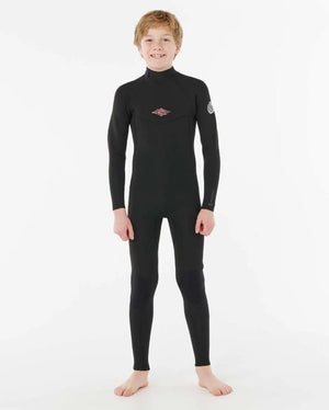 Rip Curl Youth Dawn Patrol 3/2 Back Zip Surfing Wetsuit