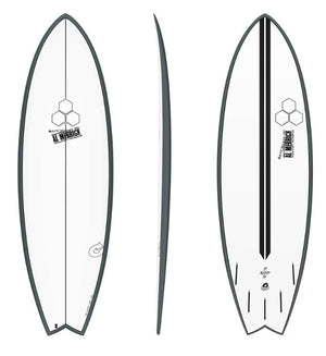 Torq 6'2 CI Pod Mod White Black Rails Shortboard Surfboard