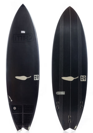 Used 5'11 Chili BV2 Black Dart Carbon Shortboard Surfboard