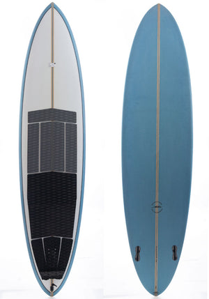 Used 7'4 Aloha Twin Pin Mid Length Surfboard