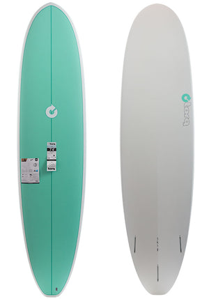 Torq 7'4 V+ Sea Green Deck Funboard Surfboard