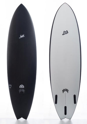 Lost 6'4 RNF '96 Kingfish Black Sheep Surfboard w Futures