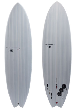 Harley Ingleby 6'2 HIBT 3+3 White-Red (Red) Full-Nose Surfboard