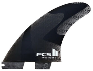 Yago Dora FCSII Smoke Large Surfboard Fins